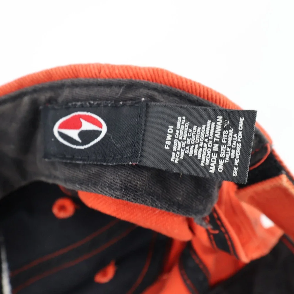 Vintage Nike Orange Swoosh Baseball Cap One Size‎ Cotton Adjustable Strap